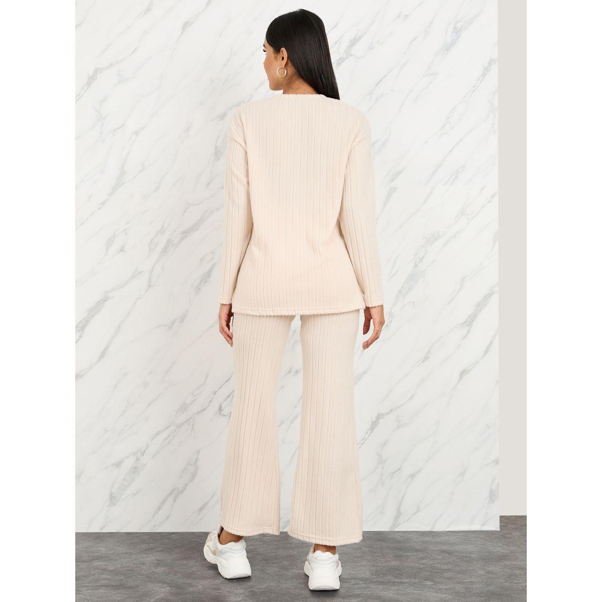 مجموعة من بنطال وبلوزة بياقة ماندارين-women-clothing-coordsets-image-5