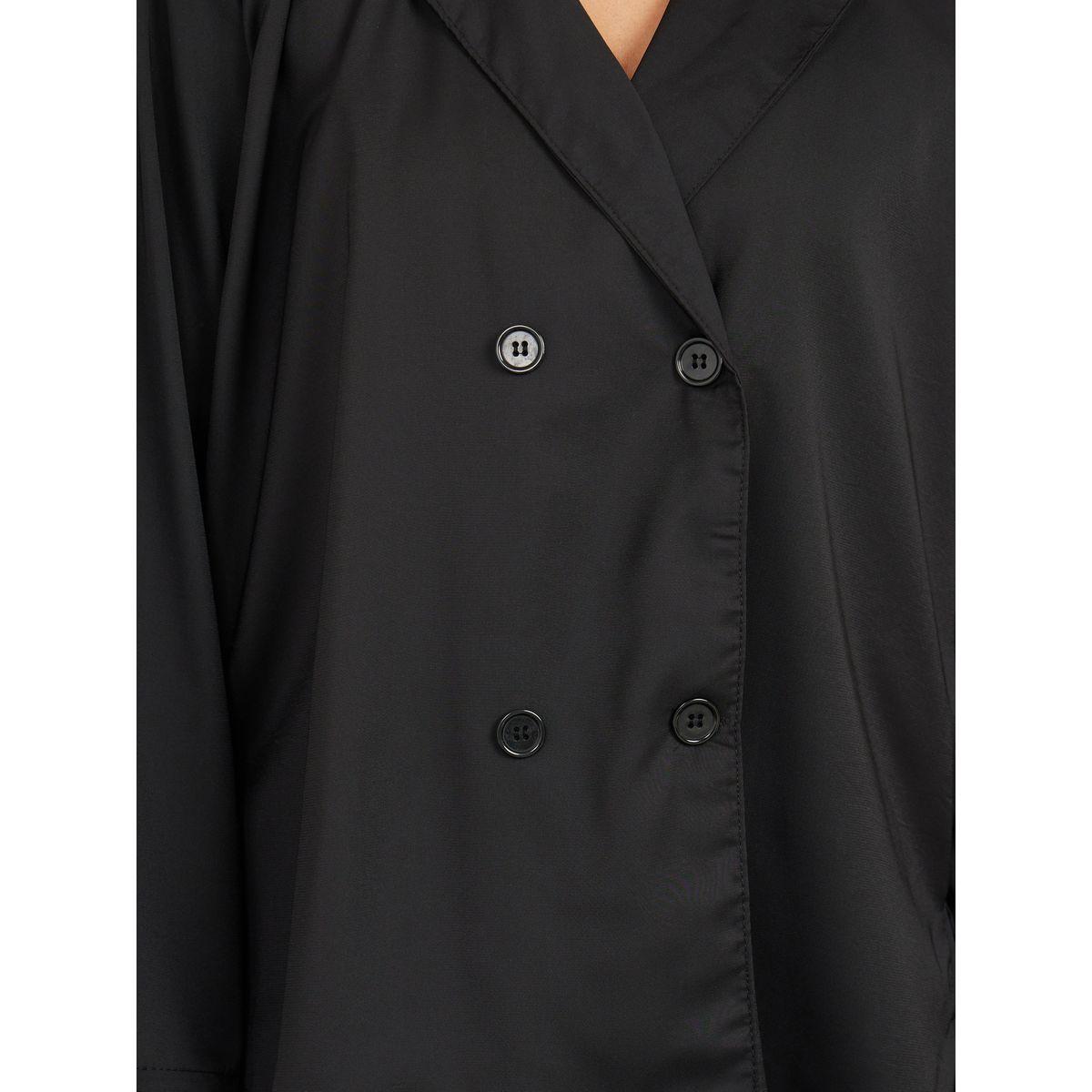بليزر واسع بصدر مزدوج وصفين أزرار-women-clothing-coatsandjackets-blazers-image-4