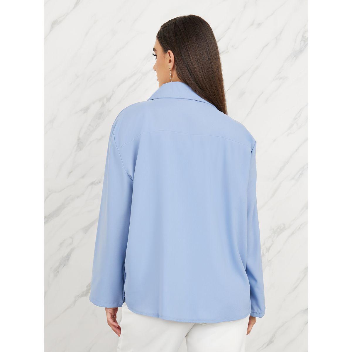 بليزر سادة واسع بصفين ازرار-women-clothing-coatsandjackets-blazers-image-1