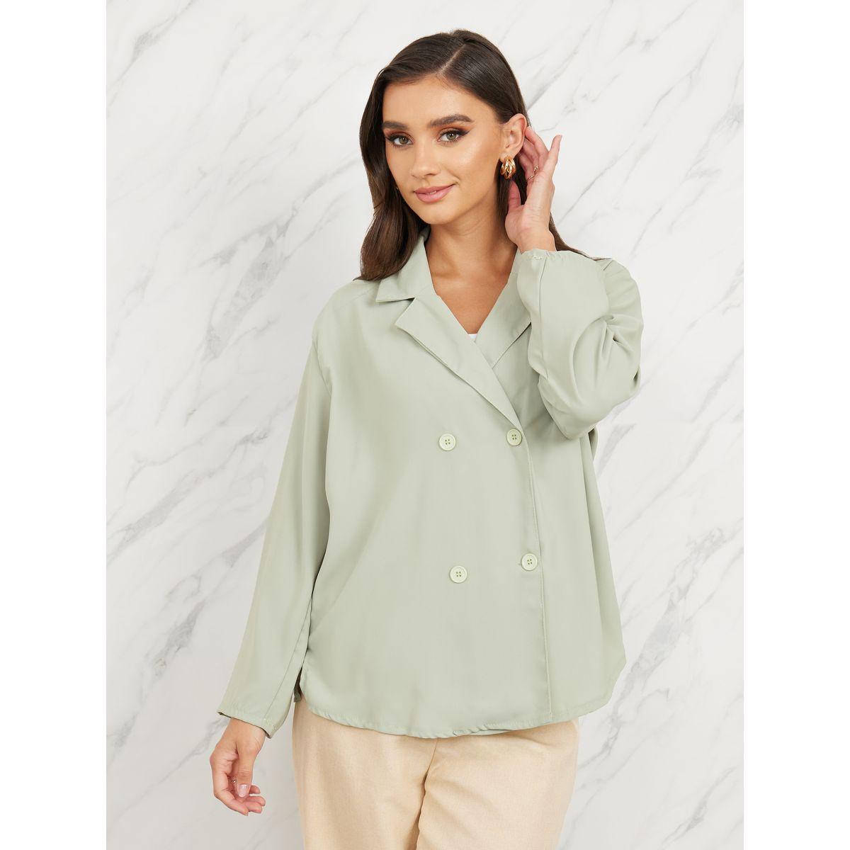 Styli Oversized Double Breasted Regular Length Blazer-women-clothing-coatsandjackets-blazers-image-1