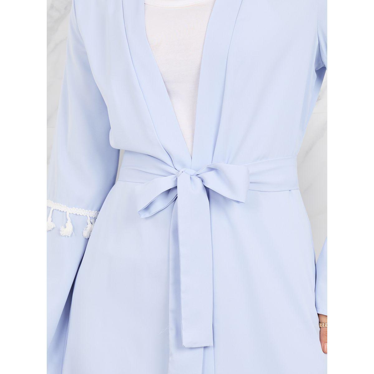 Styli Tassle Detail Regular Fit Kimono with Self Tie Up-women-clothing-shirtsandblouses-shirts-image-4