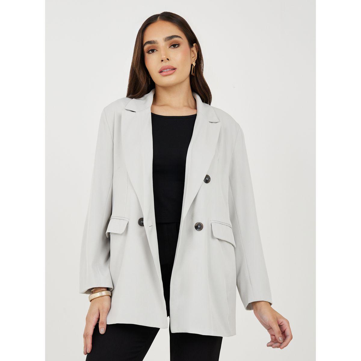 Styli Oversized Fit Longline Double Breasted Blazer-women-clothing-coatsandjackets-blazers-image-1