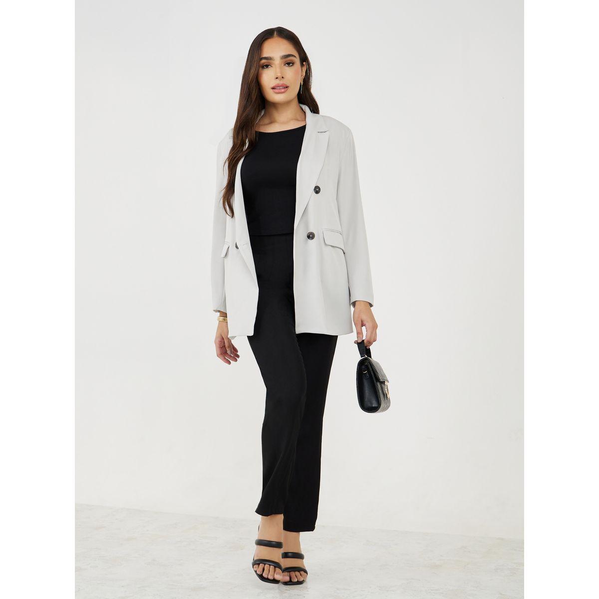 Styli Oversized Fit Longline Double Breasted Blazer-women-clothing-coatsandjackets-blazers-image-3