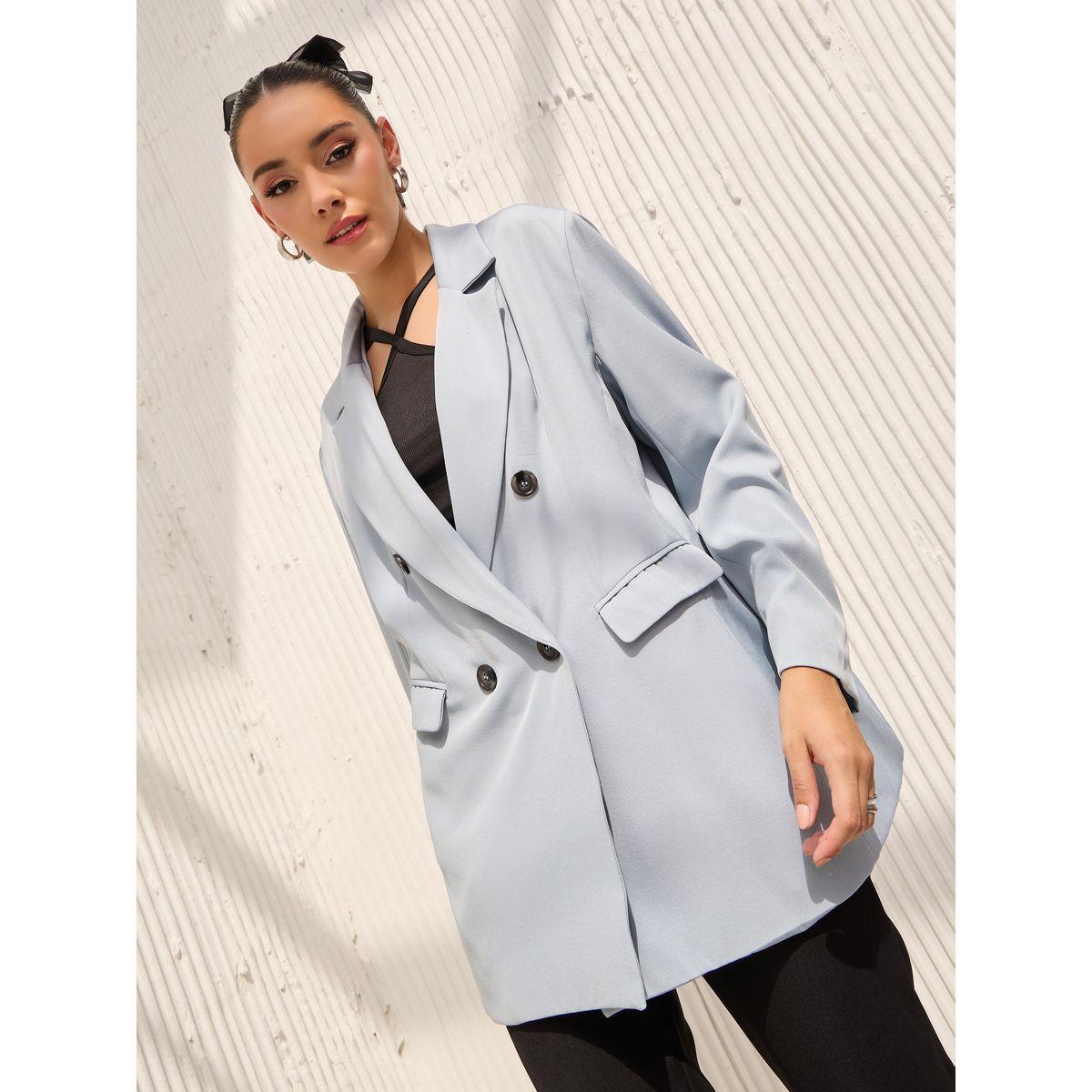 Styli Oversized Fit Longline Double Breasted Blazer-women-clothing-coatsandjackets-blazers-image-1