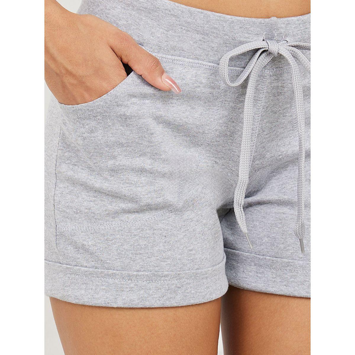 Styli Roll Up Hem Drawcord Waist Shorts with Pockets-women-clothing-bottoms-shorts-image-3