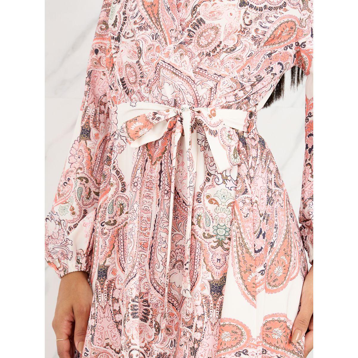فستان طويل بطبعات صغيرة واربطة-women-clothing-dresses-image-3
