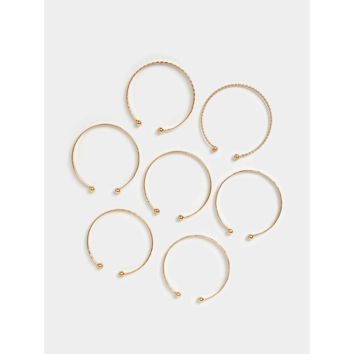 Styli Set of 7 - Textured Cuff Bracelets-women-watchesandjewellery-jewellery-banglesandbracelets-image-4
