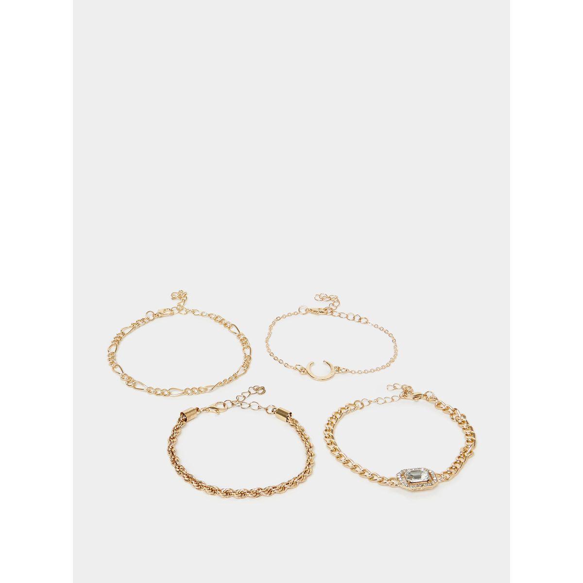 Styli Set of 4 - Assorted Chain Bracelets-women-watchesandjewellery-jewellery-banglesandbracelets-image-1