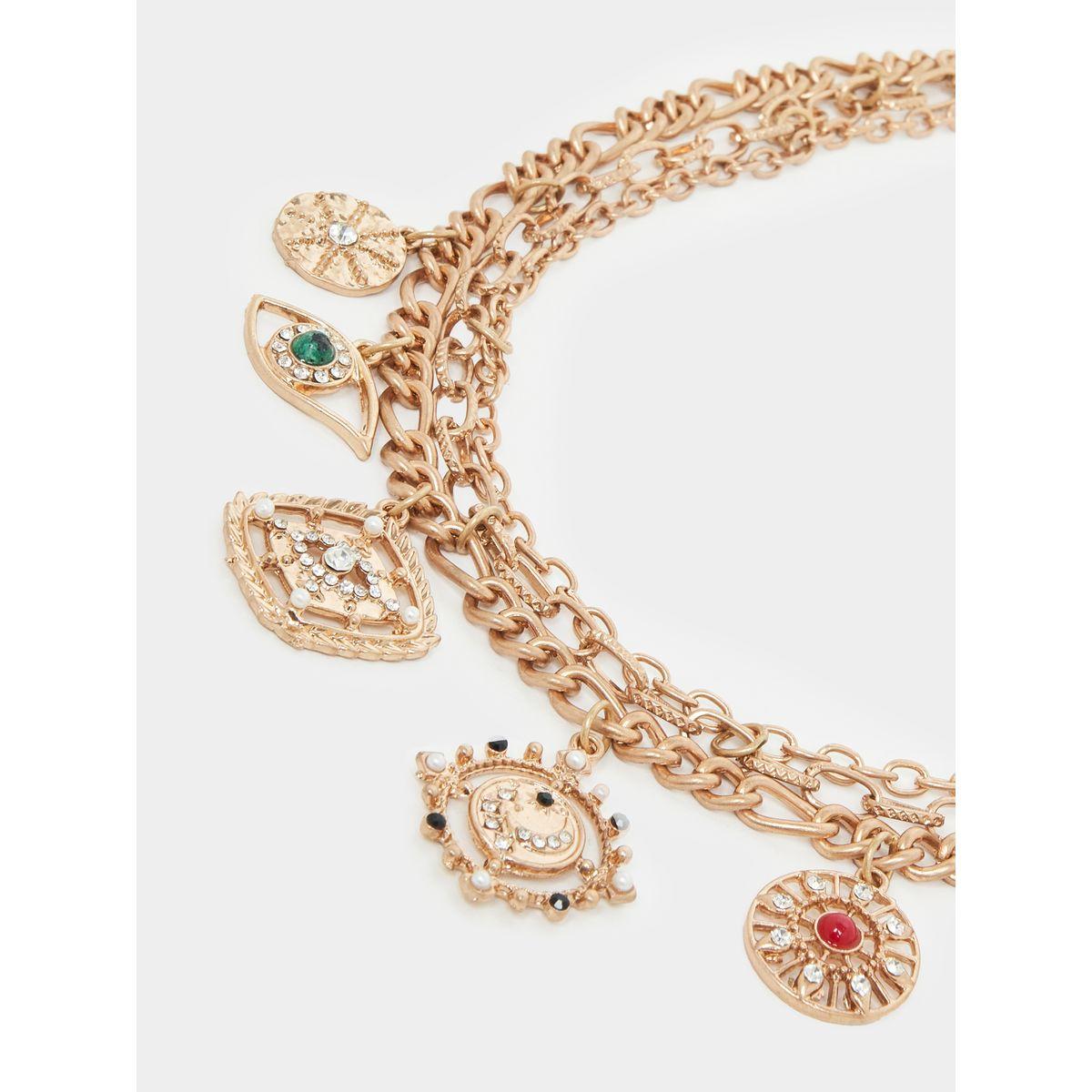 Styli Embellished Multi Drop Chain Necklace-women-watchesandjewellery-jewellery-necklacesandpendants-image-3
