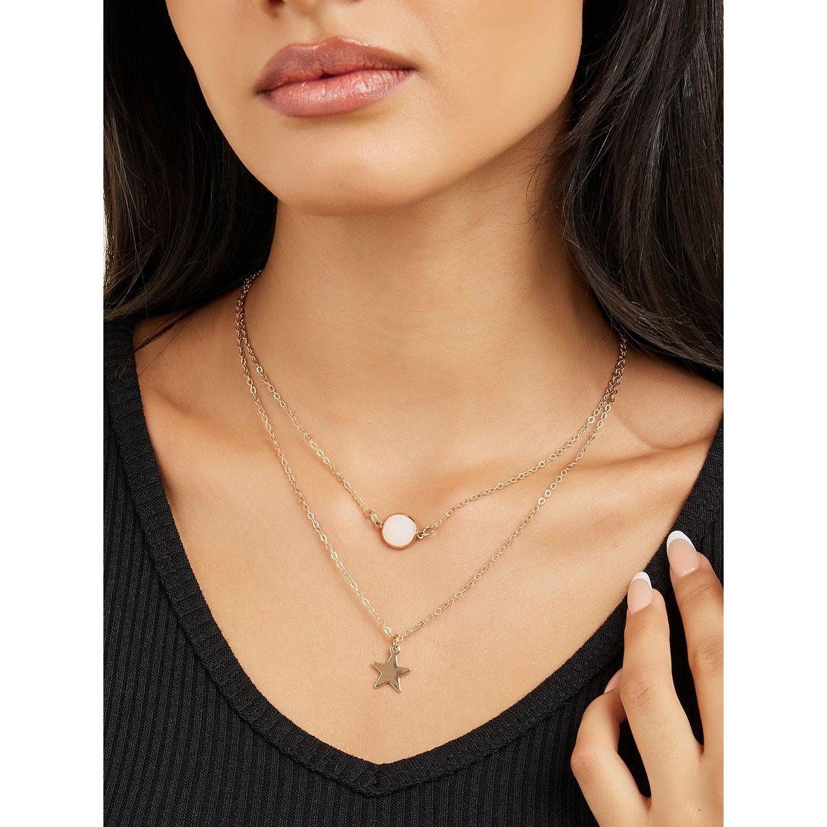 Styli Ball and Star Drop Necklace-women-watchesandjewellery-jewellery-necklacesandpendants-image-1