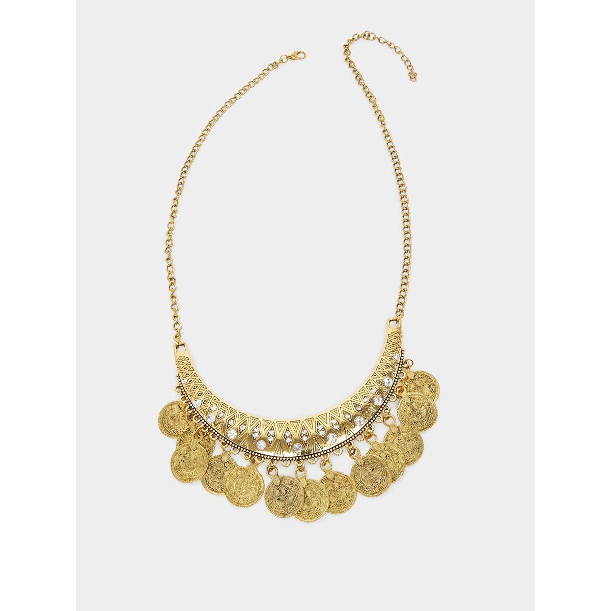 Styli Multi Drop Coin Necklace-women-watchesandjewellery-jewellery-necklacesandpendants-image-2