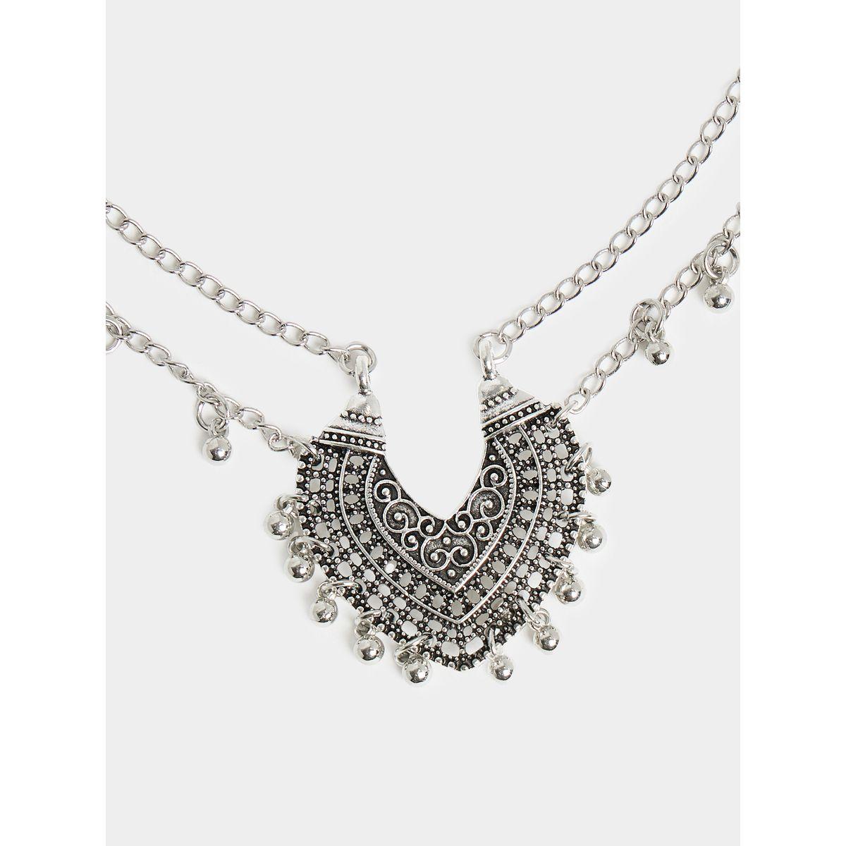 Styli Textured Metal Festive Necklace-women-watchesandjewellery-jewellery-necklacesandpendants-image-2