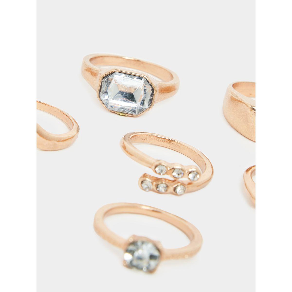 Styli Set of 8 - Embellished Rings-women-watchesandjewellery-jewellery-rings-image-2