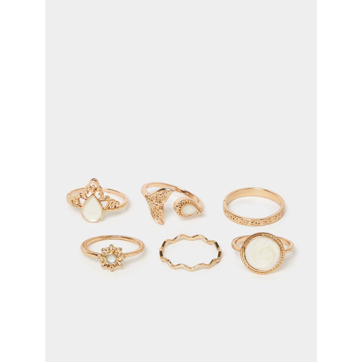 Styli Set of 6 - Assorted Embellished Rings-women-watchesandjewellery-jewellery-rings-image-2