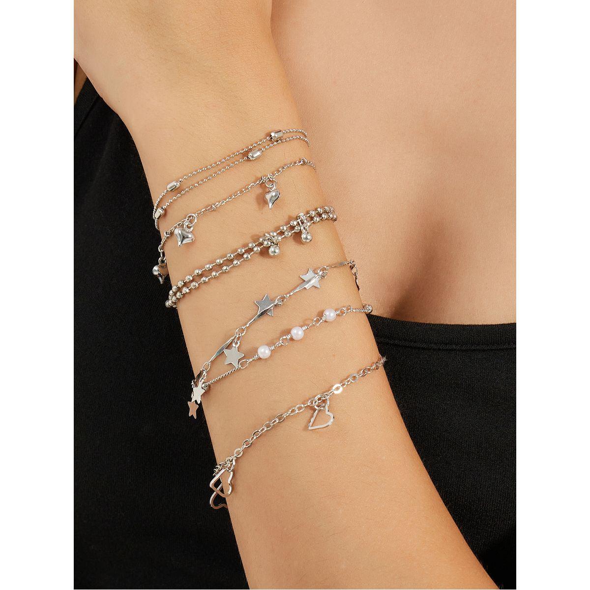 Styli Set of 6 - Star Drop Assorted Bracelets-women-watchesandjewellery-jewellery-banglesandbracelets-image-1