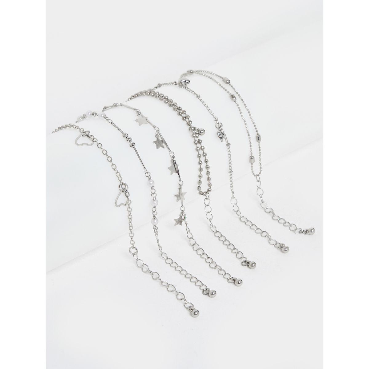 مجموعة من 6 اساور يد متنوعة-women-watchesandjewellery-jewellery-banglesandbracelets-image-2