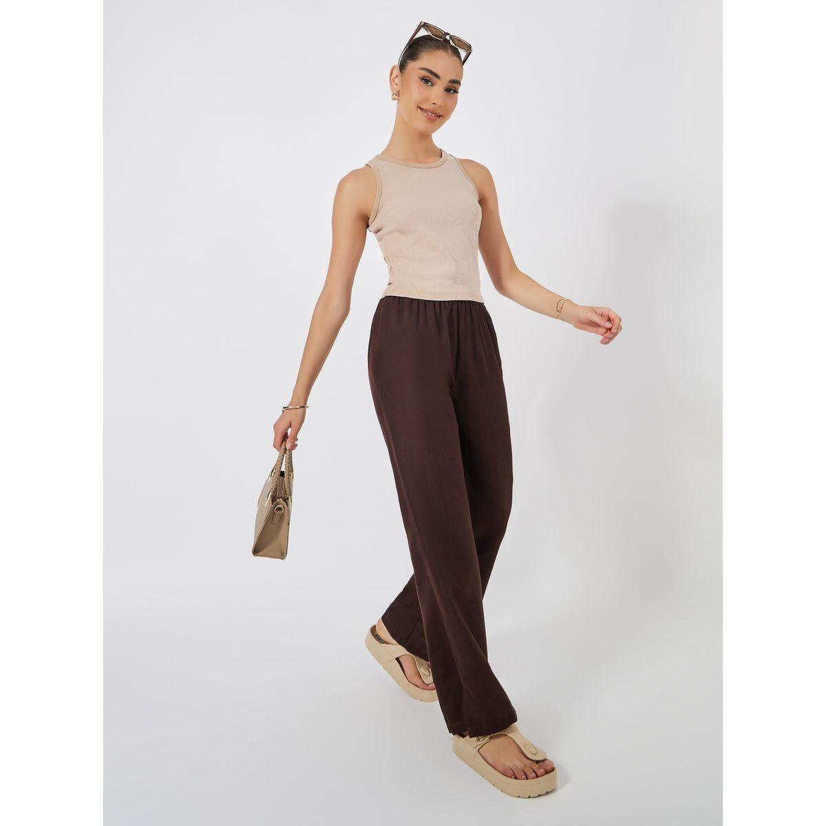 Styli Semi Tailored Wide Leg Pants with Side Slit-women-clothing-bottoms-trousers-image-2