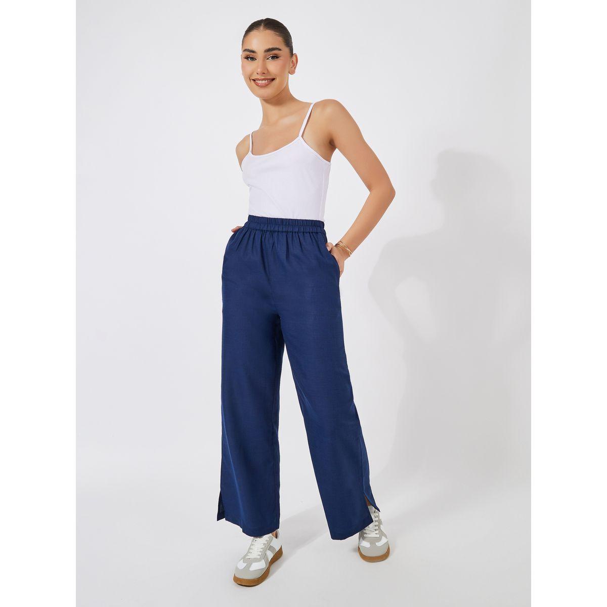 Styli Semi Tailored Wide Leg Pants with Side Slit-women-clothing-bottoms-trousers-image-2