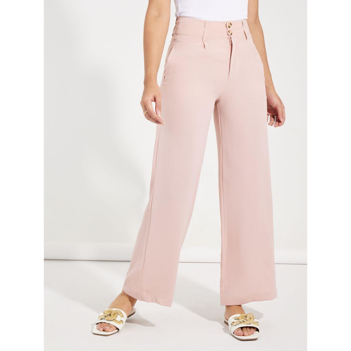 بنطال بارجل واسعة وخصر عالي مع فتحات حزام-women-clothing-bottoms-trousers-image-2