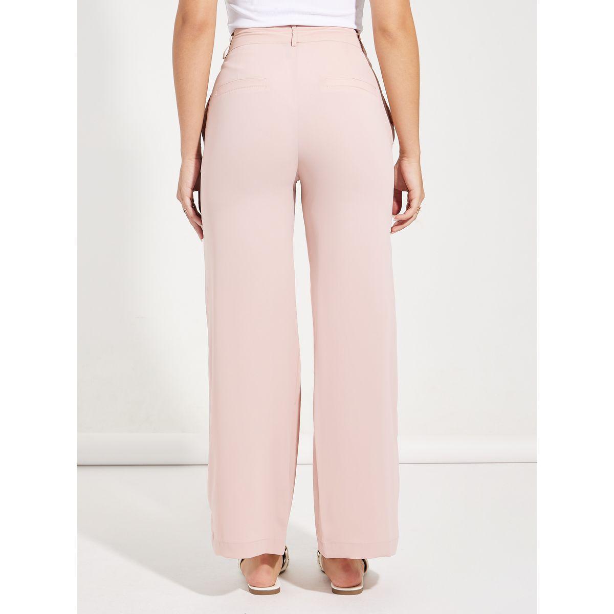 بنطال بارجل واسعة وخصر عالي مع فتحات حزام-women-clothing-bottoms-trousers-image-4