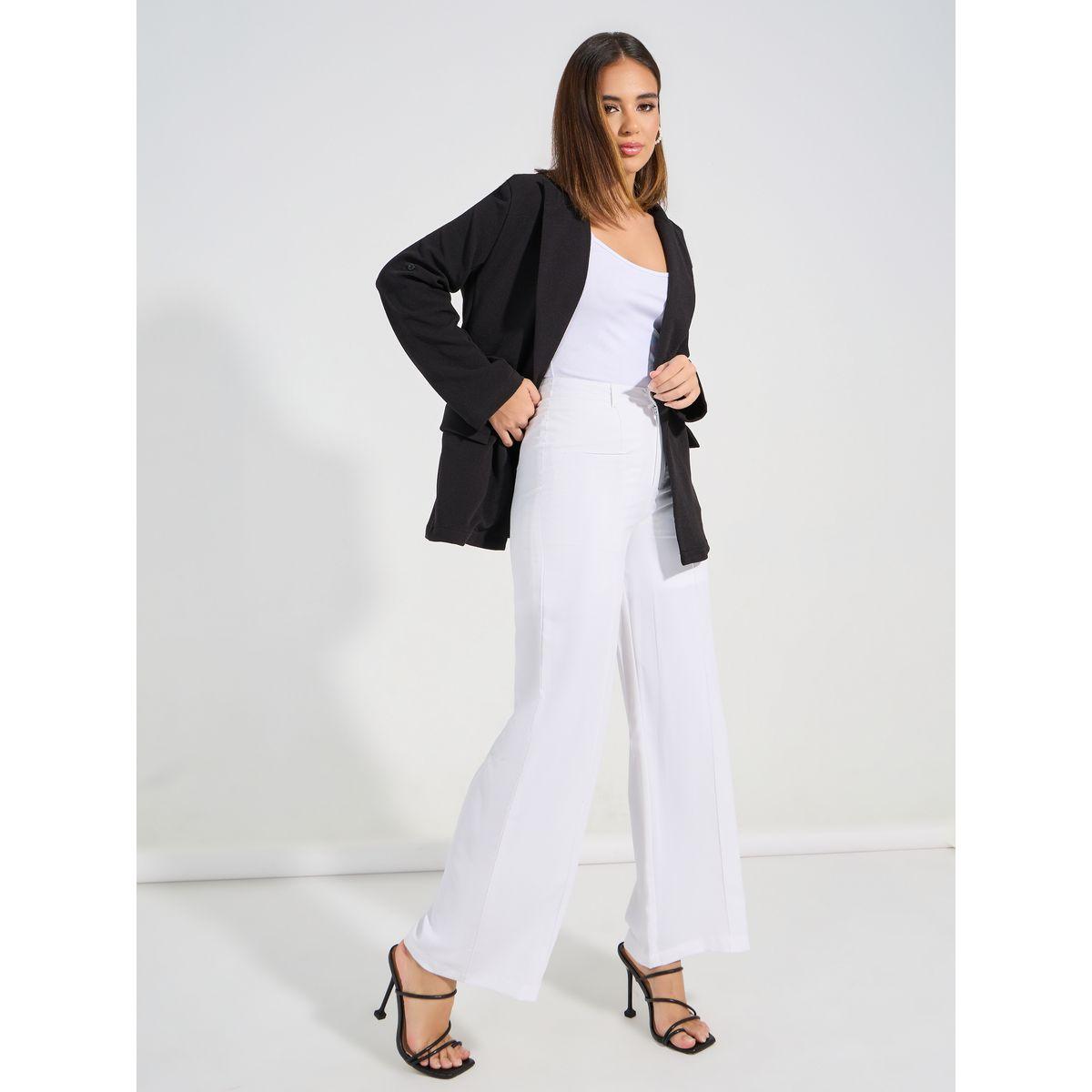 بنطال سادة بارجل واسعة وتداخلات محزوزة-women-clothing-bottoms-trousers-image-1