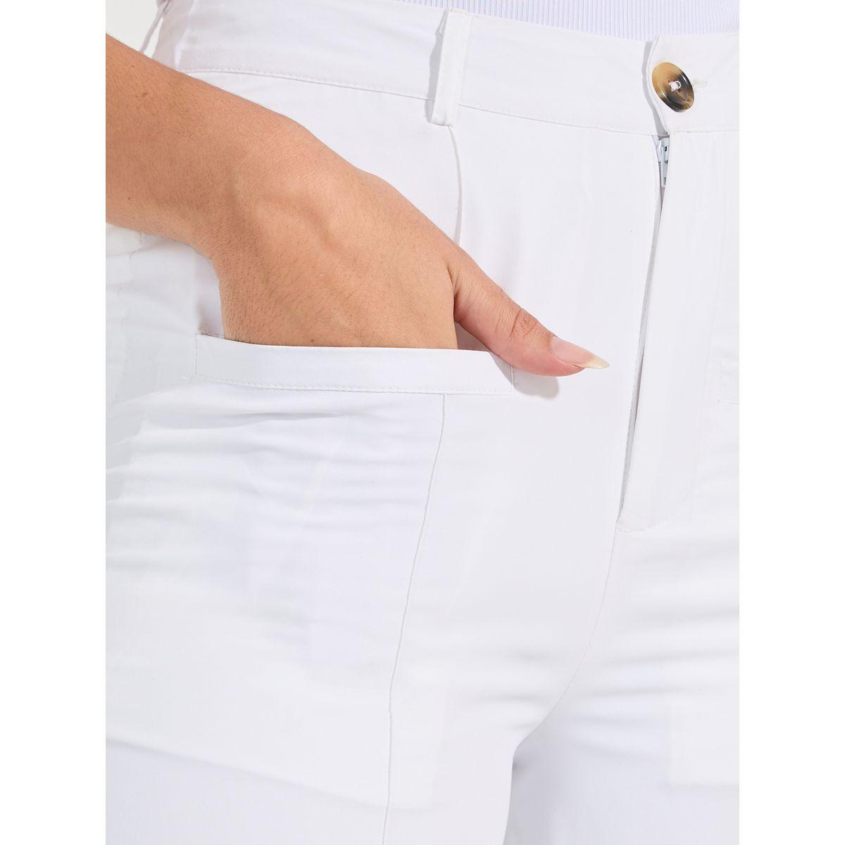 Styli Solid Semi Tailored Wide Leg Pintuck Pants-women-clothing-bottoms-trousers-image-3