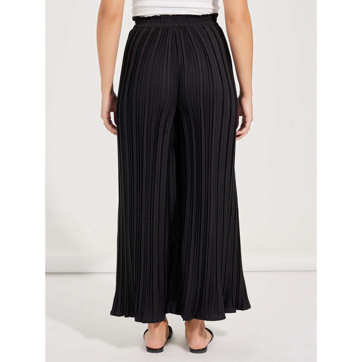 Styli High Rise Pleated Wide Leg Pants-women-clothing-bottoms-trousers-image-4