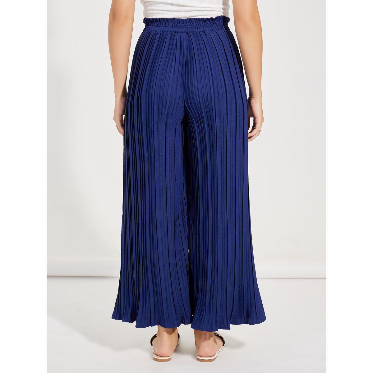 Styli High Rise Pleated Wide Leg Pants-women-clothing-bottoms-trousers-image-4