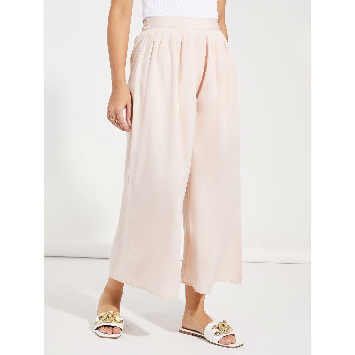 بنطال بارجل واسعة ونصف خصر مطاطي-women-clothing-bottoms-trousers-image-2