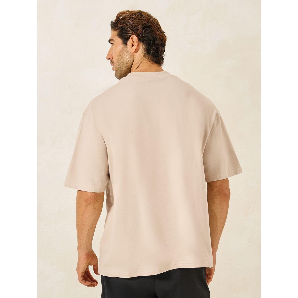 Styli Reverse Pocket Detail Cotton Terry Oversized T-Shirt-men-clothing-tshirtsandpolos-tshirts-image-4