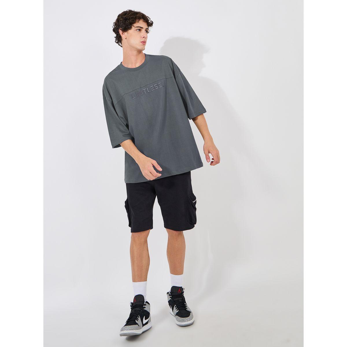 تيشيرت جيرسيه بوكسي مع تفاصيل مُطرّزة-men-clothing-tshirtsandpolos-tshirts-image-2