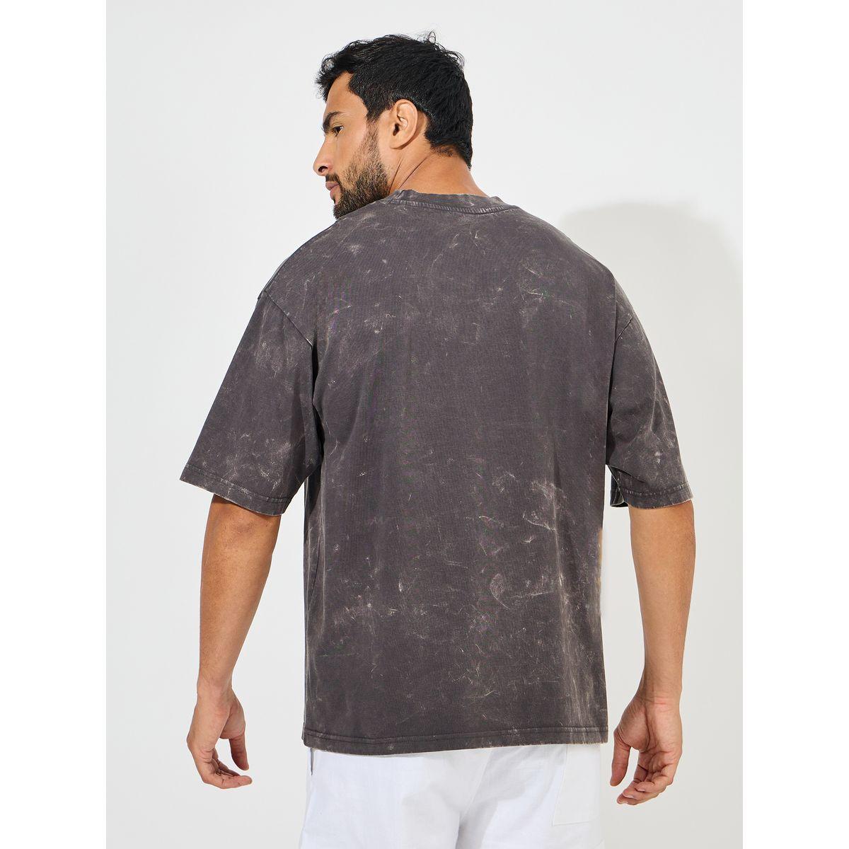 تيشيرت فضفاض بتفاصيل مشطوفة مع حزوز-men-clothing-tshirtsandpolos-tshirts-image-4