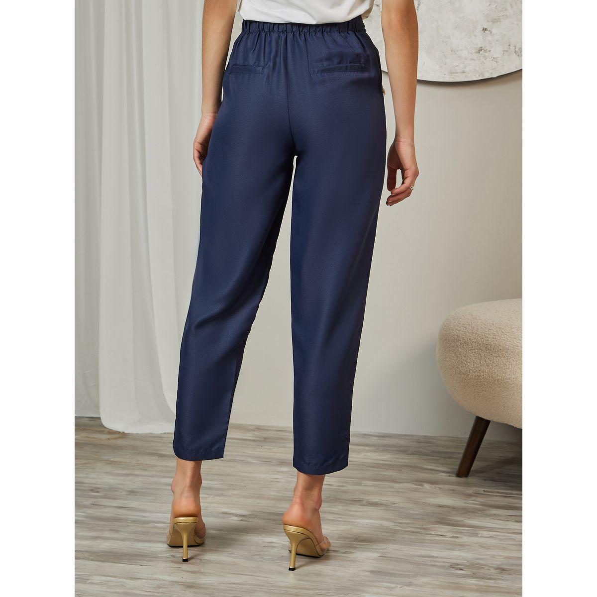 Styli Elevate Button Detail Straight Fit Cropped Trousers-women-clothing-bottoms-trousers-image-4