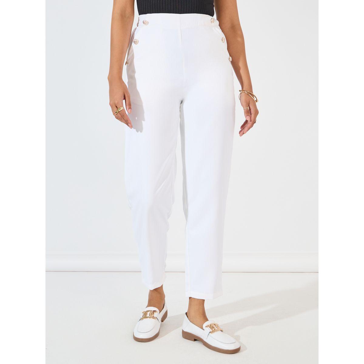 بنطال بأرجل مستقيمة مع أزرار-women-clothing-bottoms-trousers-image-2