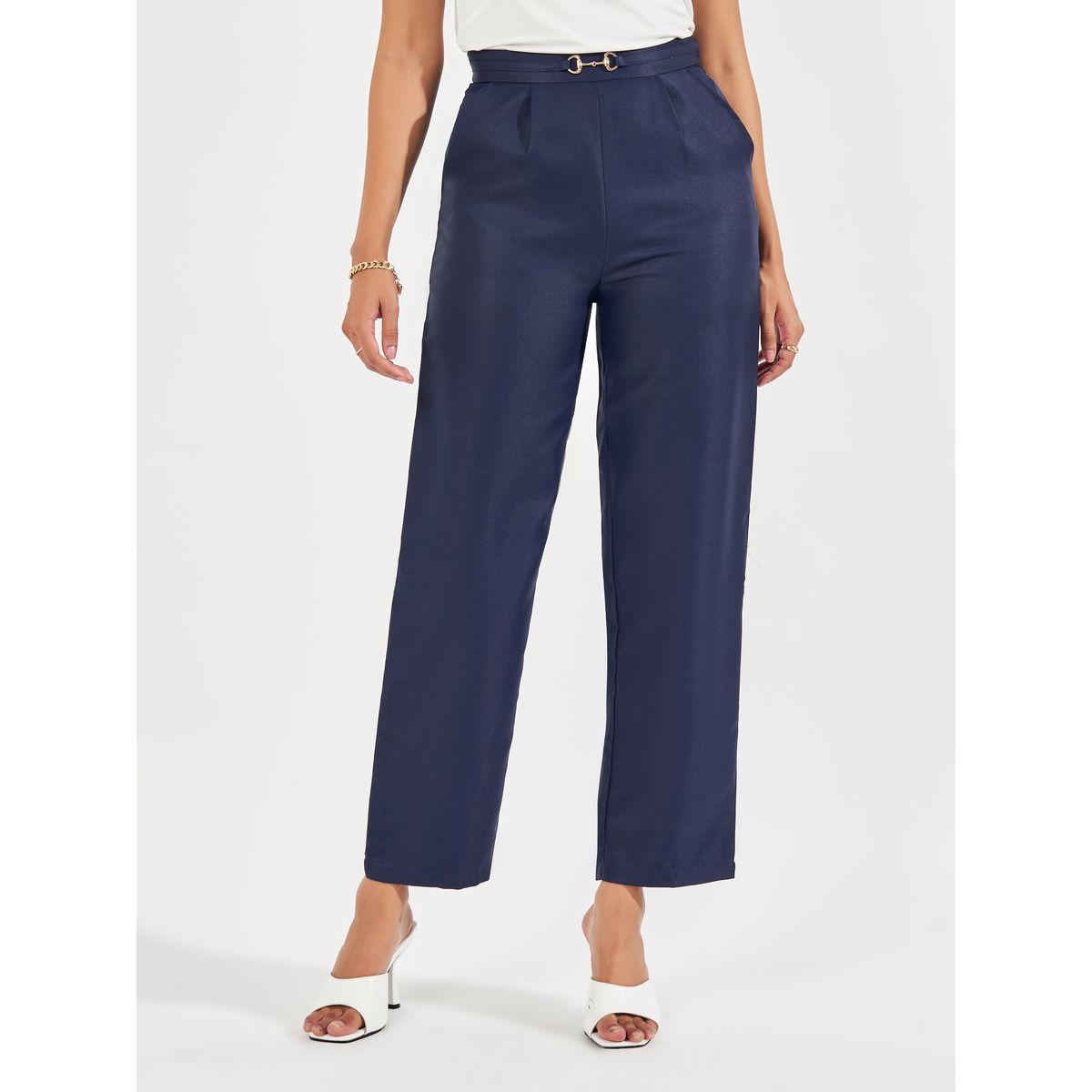 Styli Elevate High Rise Straight Leg Pants with Metal Accent-women-clothing-bottoms-trousers-image-2