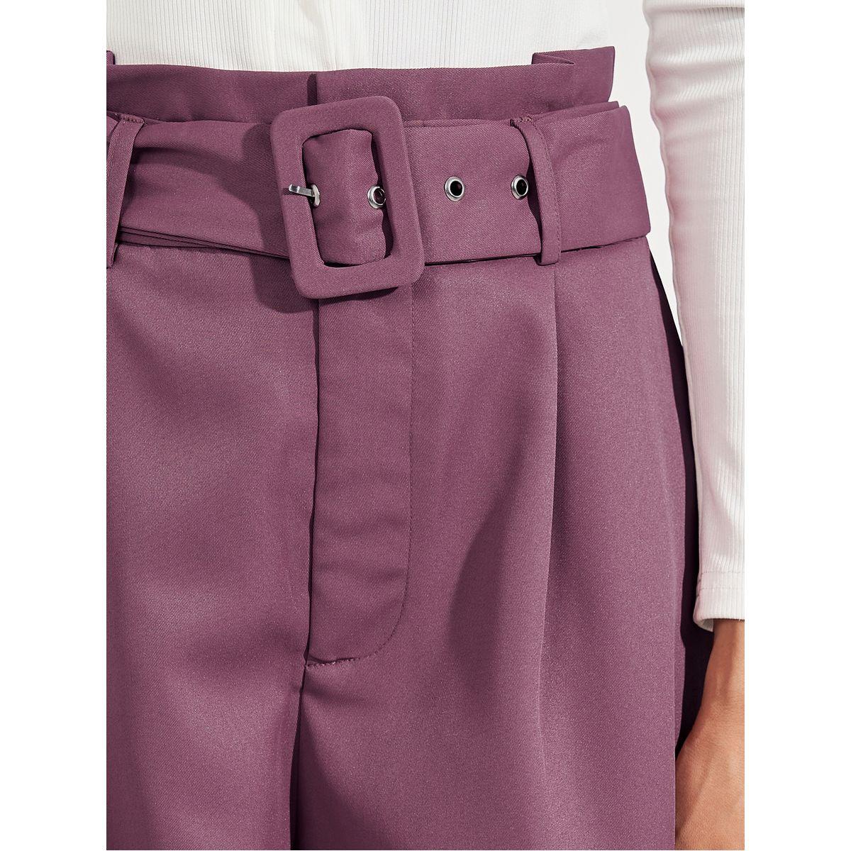 Styli Elevate High Rise Wide Leg Belted Twill Pants-women-clothing-bottoms-trousers-image-3