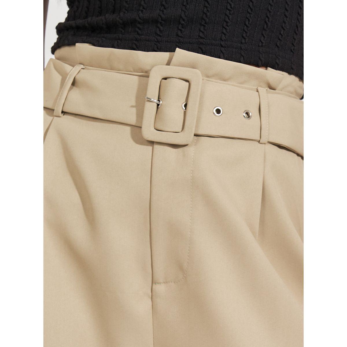 بنطال بنسيج تويل مع أرجل واسعة وحزام-women-clothing-bottoms-trousers-image-3