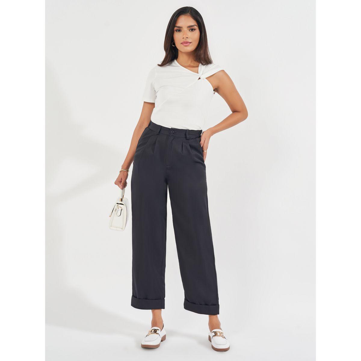 Styli Elevate High Rise Turn-Up Hem Ankle Length Pants-women-clothing-bottoms-trousers-image-1