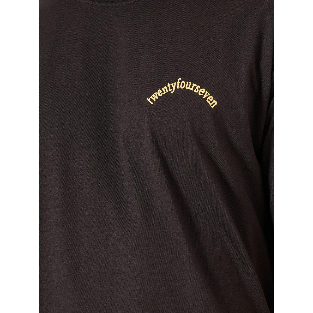 Styli Embroidery Detail Oversized T-Shirt with Back Print-men-clothing-tshirtsandpolos-tshirts-image-4