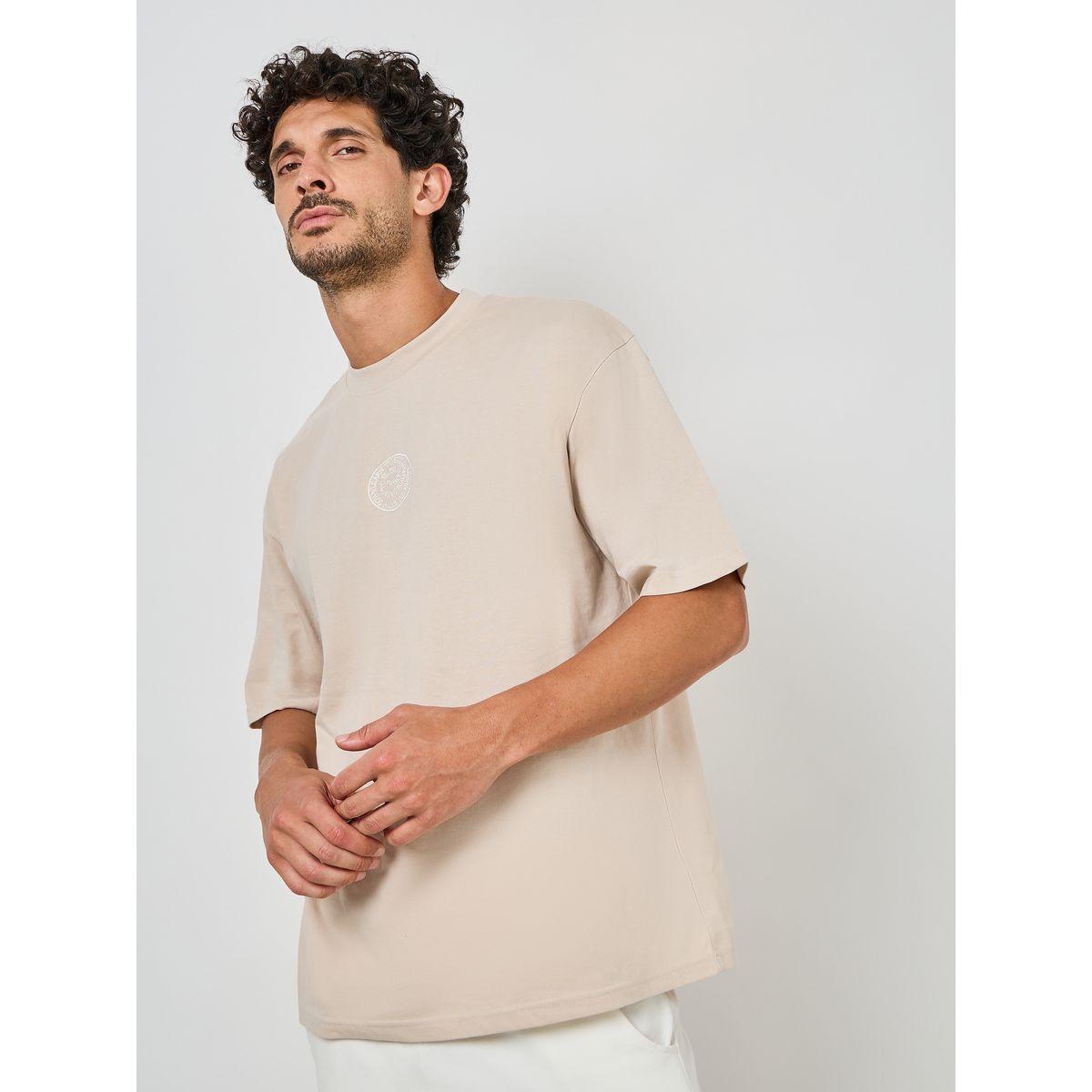 Styli Back Printed Oversized Cotton Rich T-Shirt with Mock Neck Detail-men-clothing-tshirtsandpolos-tshirts-image-3