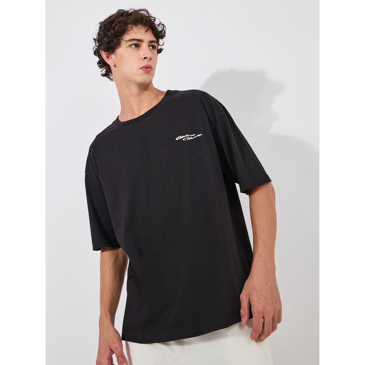 Styli Chest Minimal Print Oversized Cotton Rich T-Shirt-men-clothing-tshirtsandpolos-tshirts-image-1