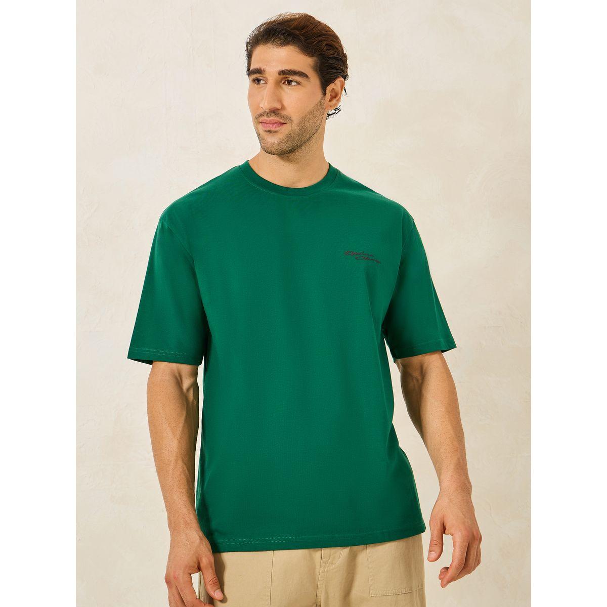 Styli Chest Minimal Print Oversized Cotton Rich T-Shirt-men-clothing-tshirtsandpolos-tshirts-image-1