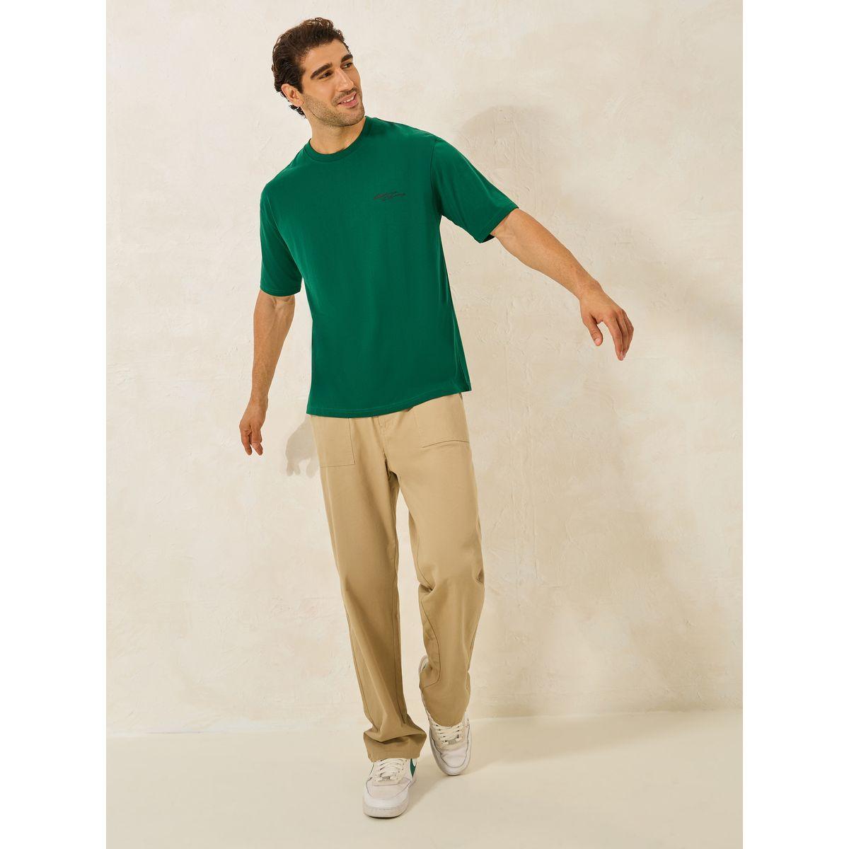 Styli Chest Minimal Print Oversized Cotton Rich T-Shirt-men-clothing-tshirtsandpolos-tshirts-image-2