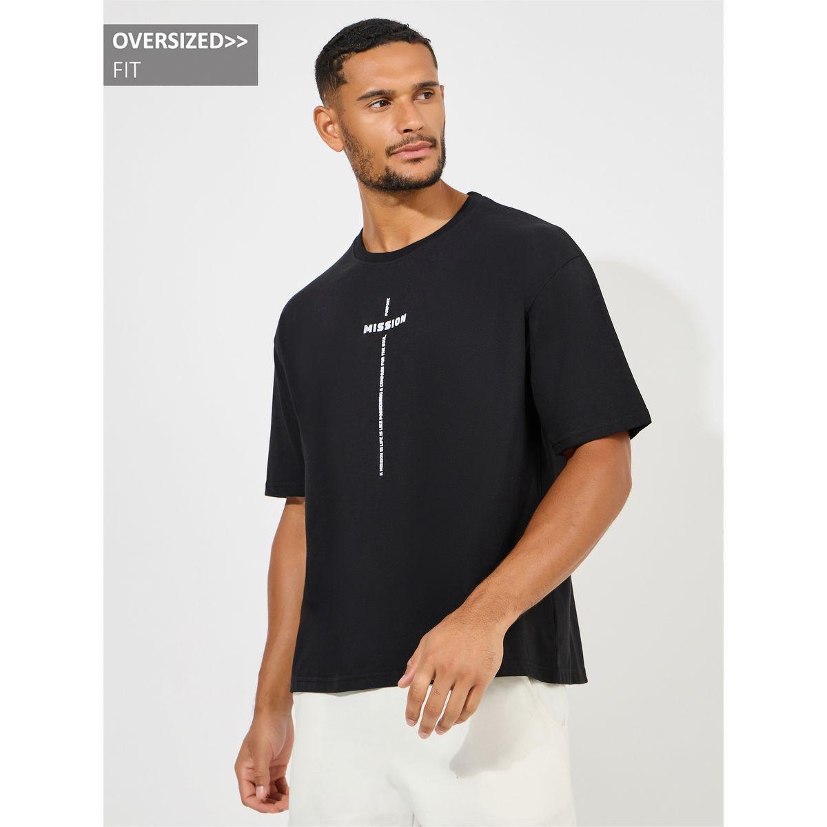 Styli Oversized Minimal Chest Print Cotton Rich T-Shirt-men-clothing-tshirtsandpolos-tshirts-image-1