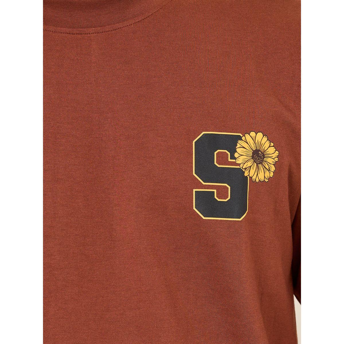 Styli Initial Print Oversized Cotton Rich T-Shirt with Mock Neck Detail-men-clothing-tshirtsandpolos-tshirts-image-3