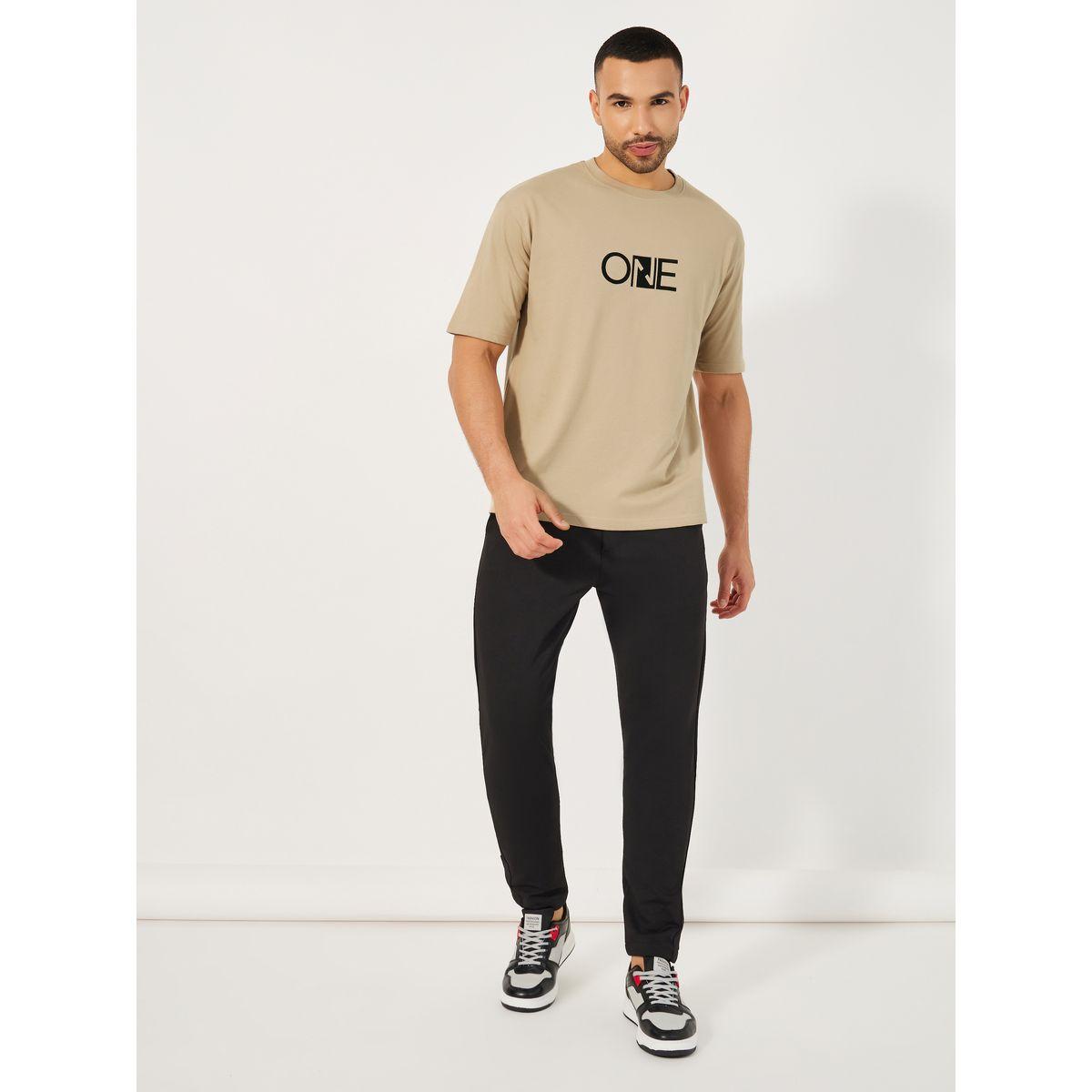 تيشيرت قطن فضفاض بطبعة صغيرة-men-clothing-tshirtsandpolos-tshirts-image-2