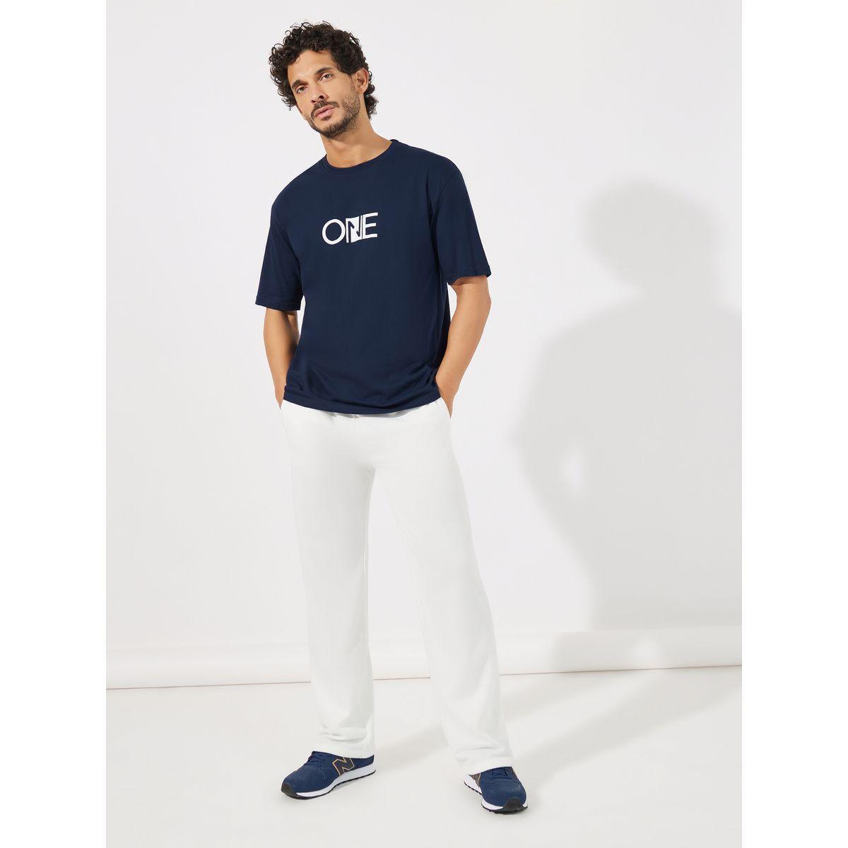 Styli Chest Minimal Print Oversized Cotton Rich T-Shirt-men-clothing-tshirtsandpolos-tshirts-image-2