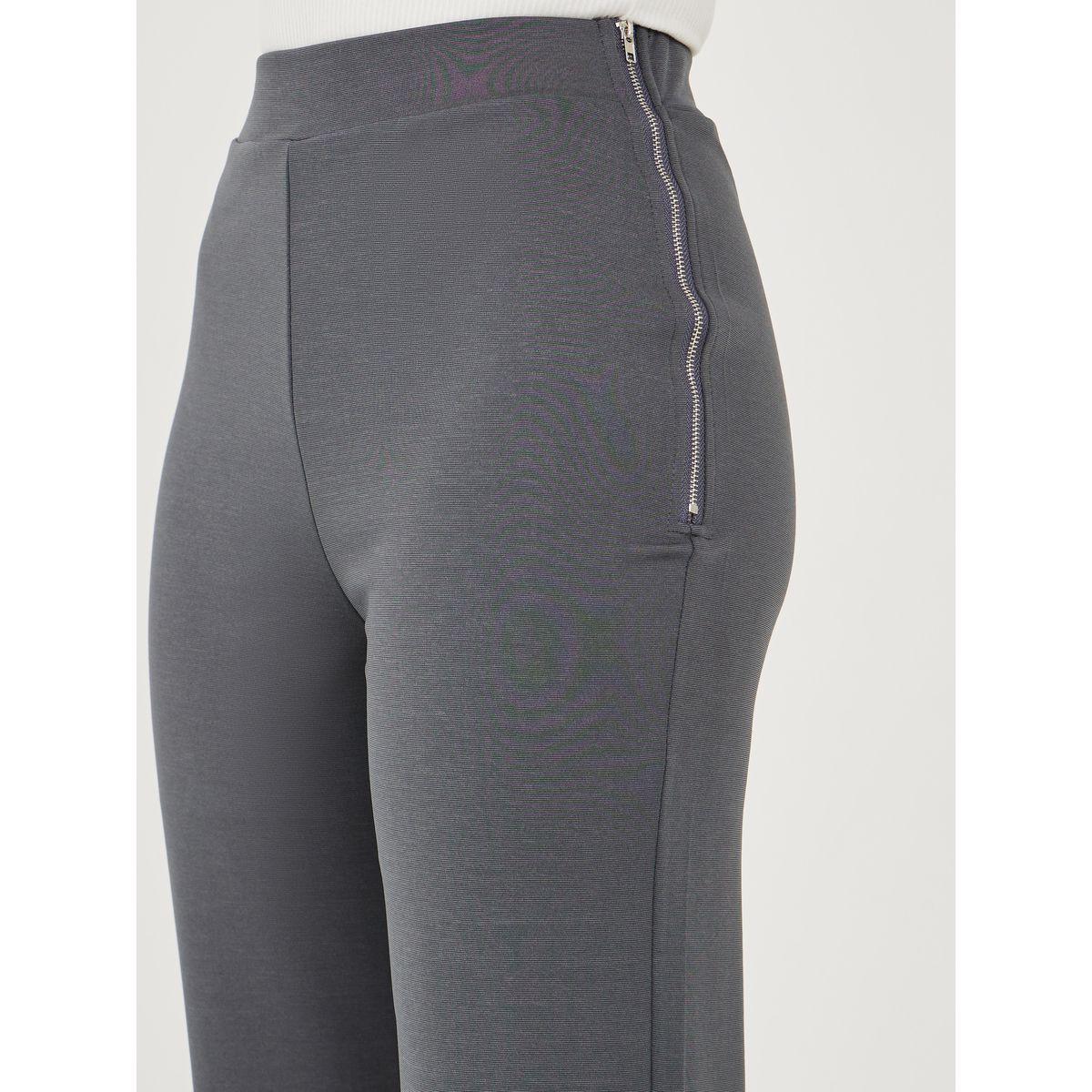 Styli Knitted Straight Leg Pants with Side Zip Detail-women-clothing-bottoms-trousers-image-3