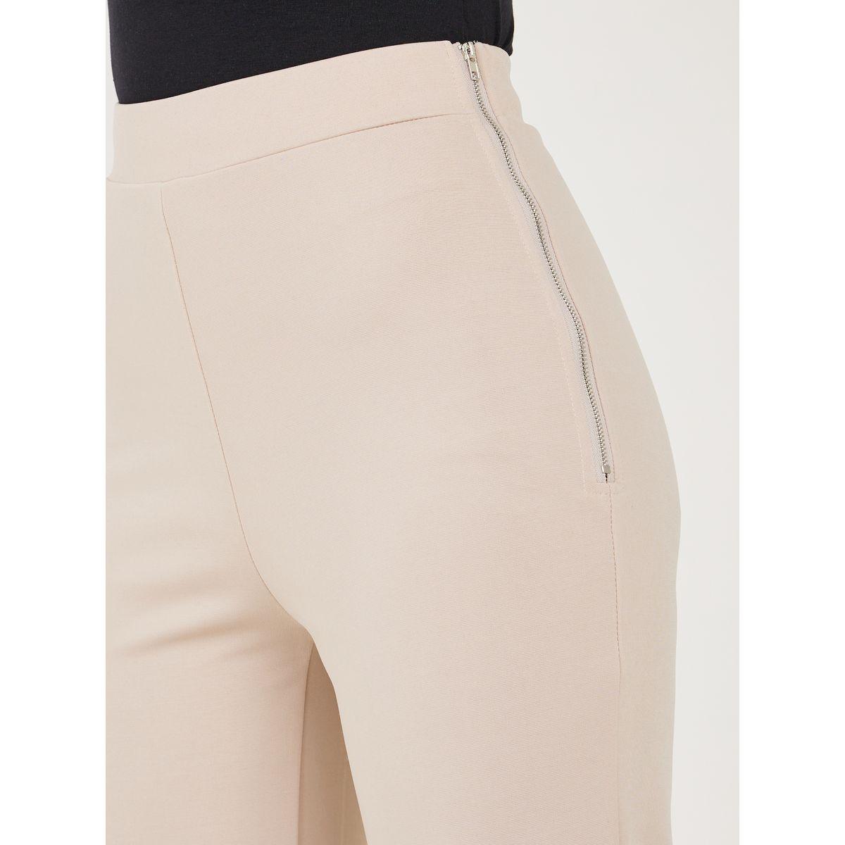 Styli Knitted Straight Leg Pants with Side Zip Detail-women-clothing-bottoms-trousers-image-3