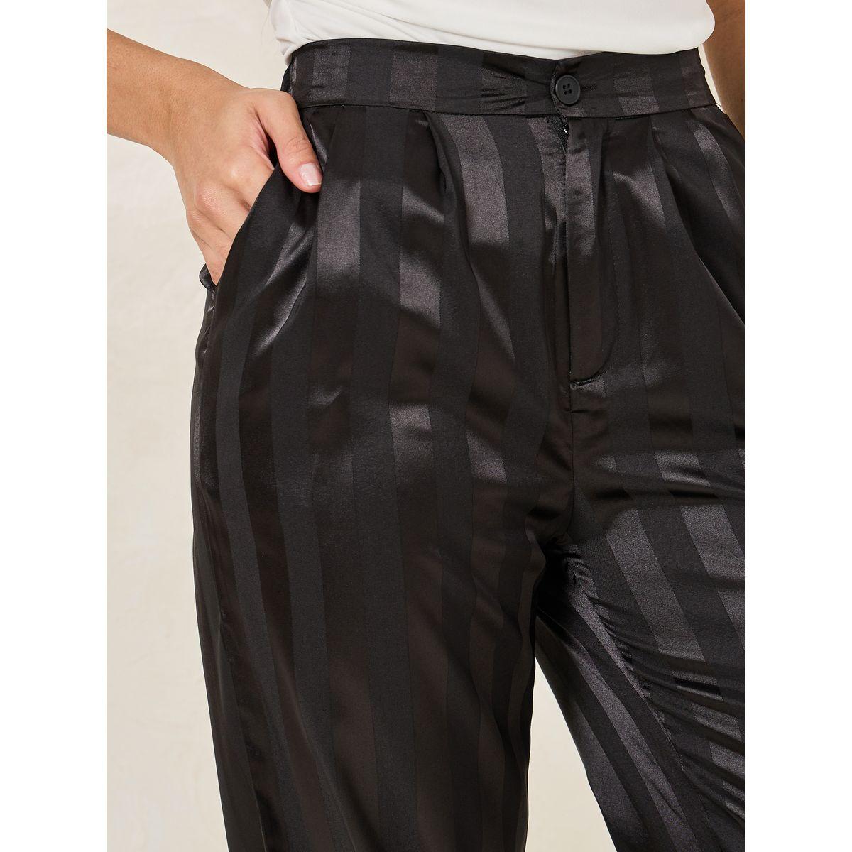 Styli Wide Leg sheen Full Length Pants-women-clothing-bottoms-trousers-image-3